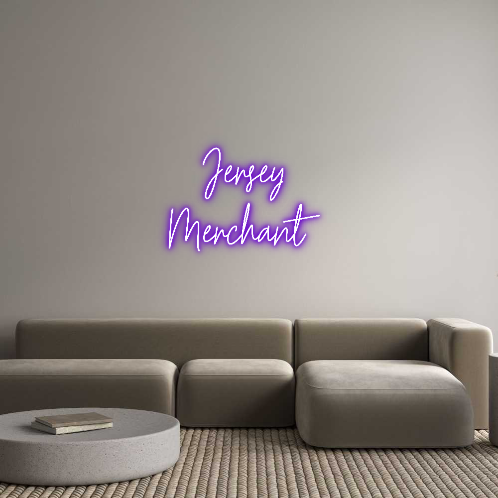 Custom Neon Text - Jersey 
Merc...