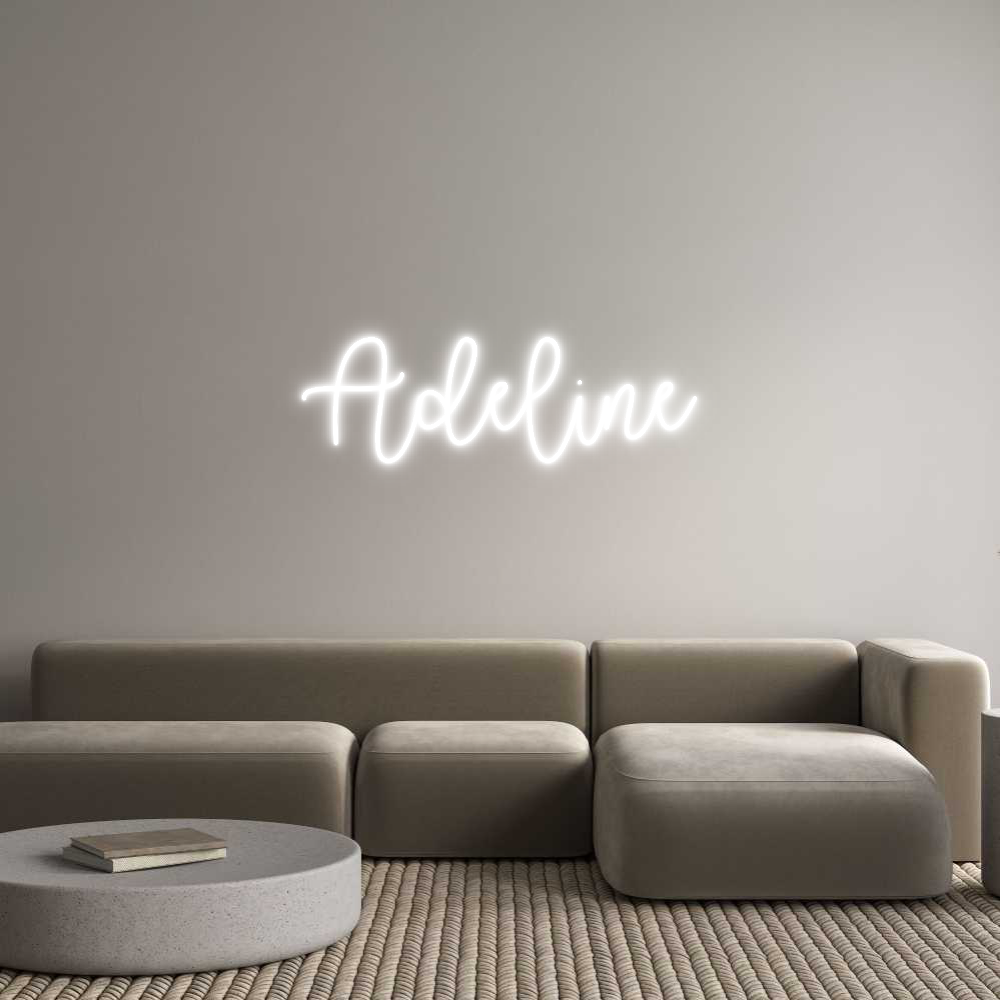 Custom Neon Text - Adeline