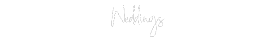 Custom Neon Text - Weddings