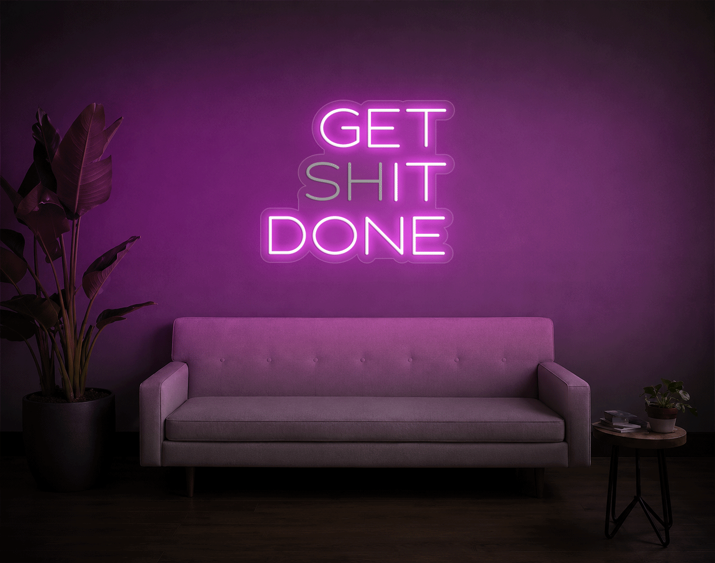 Get shit done/ Get it done LED Neon Sign