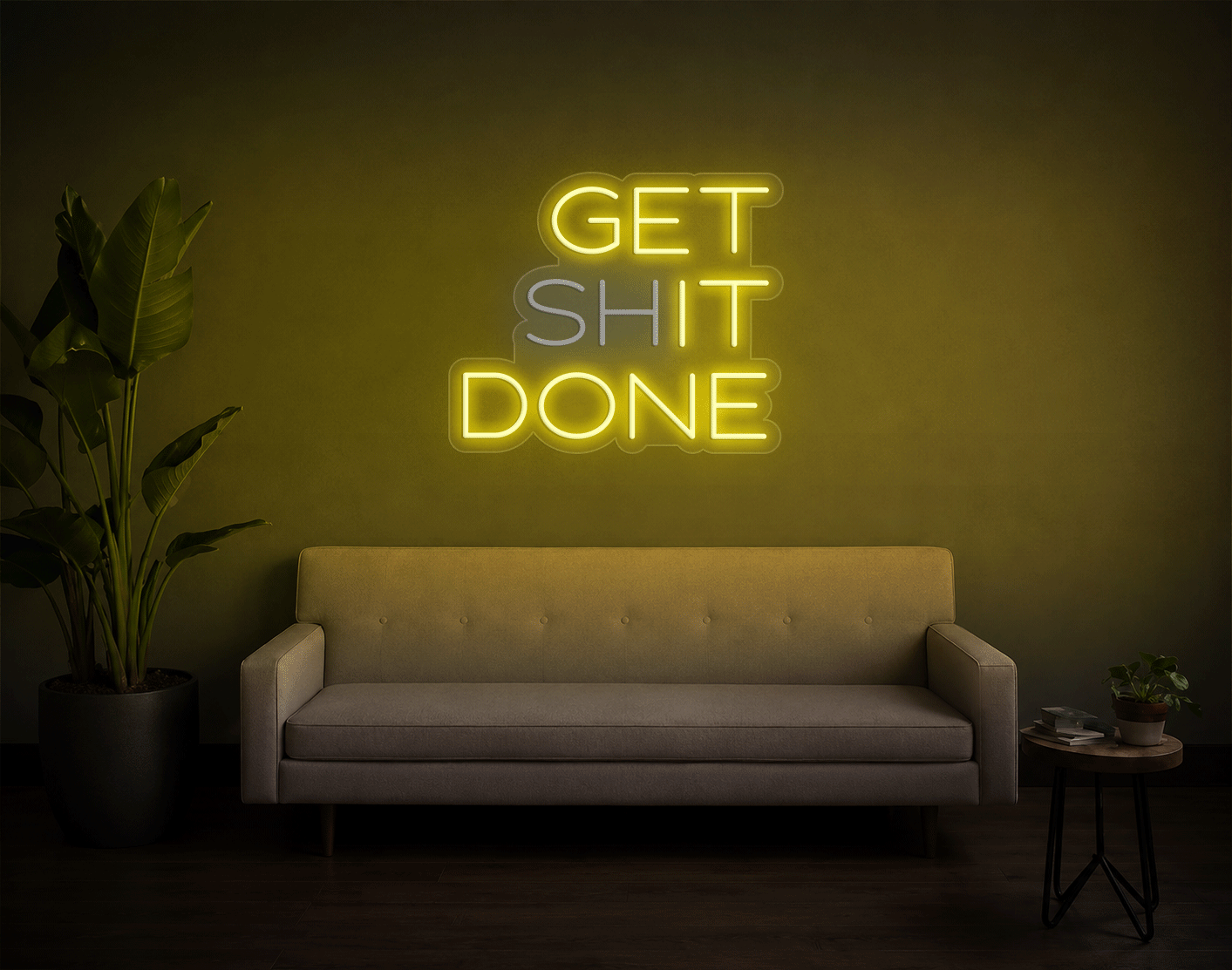 Get shit done/ Get it done LED Neon Sign