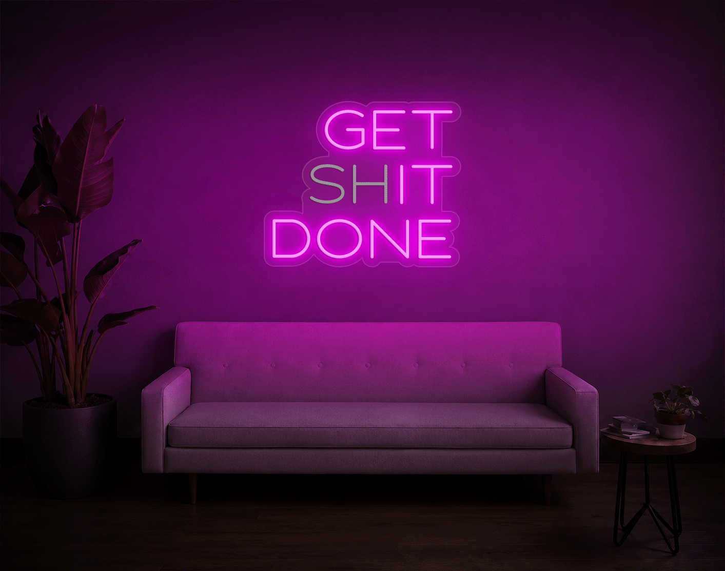 Get shit done/ Get it done LED Neon Sign