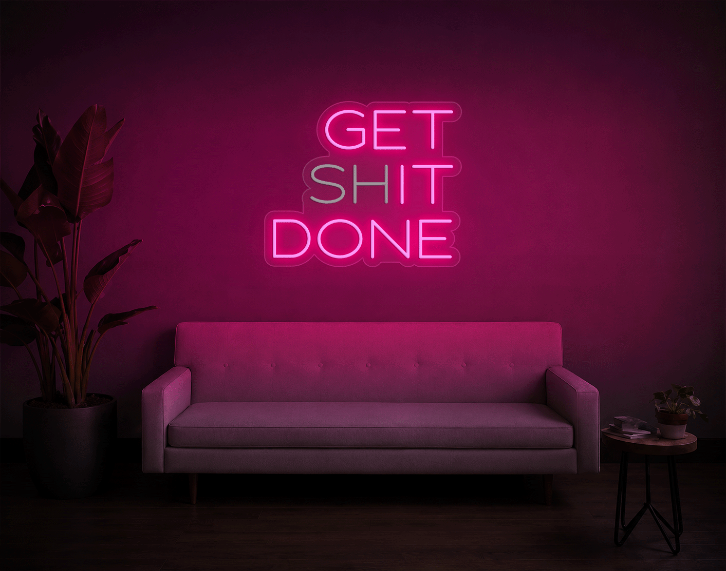 Get shit done/ Get it done LED Neon Sign