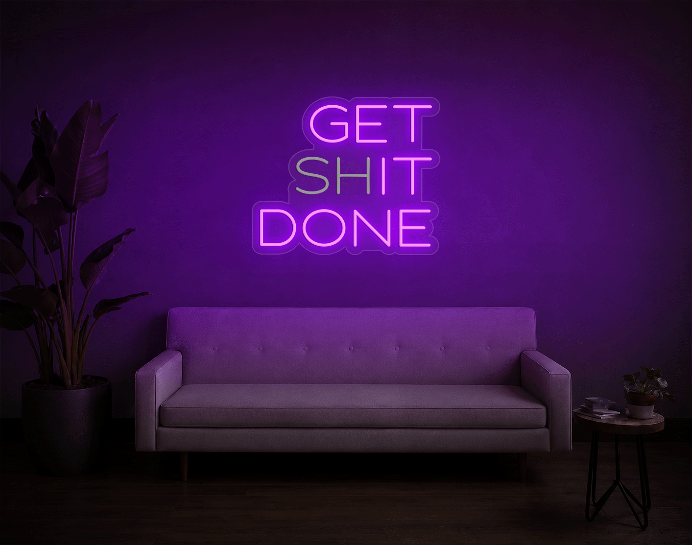 Get shit done/ Get it done LED Neon Sign
