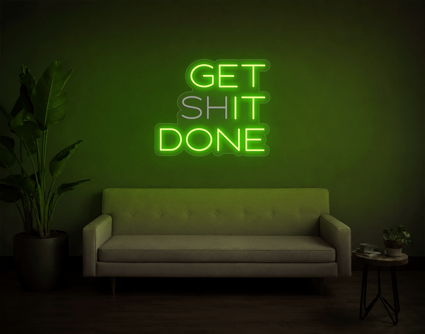 Get shit done/ Get it done LED Neon Sign