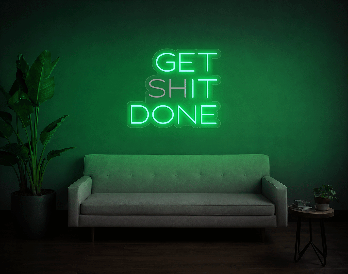 Get shit done/ Get it done LED Neon Sign
