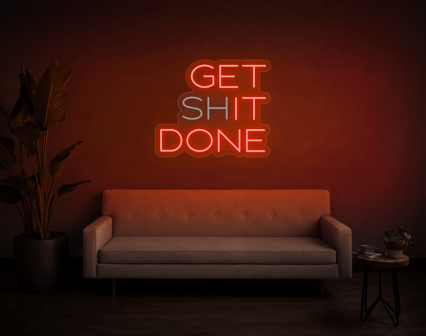 Get shit done/ Get it done LED Neon Sign