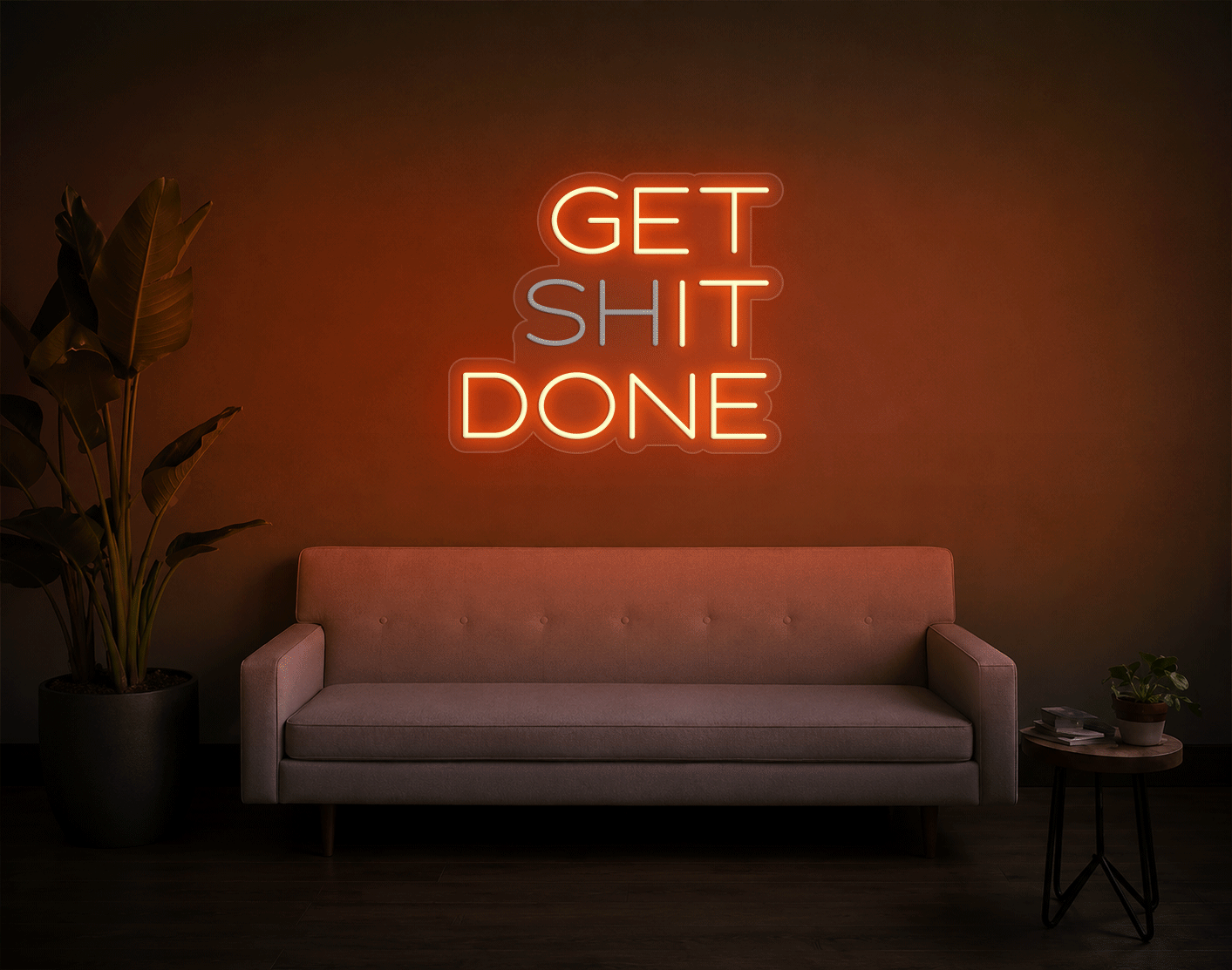 Get shit done/ Get it done LED Neon Sign