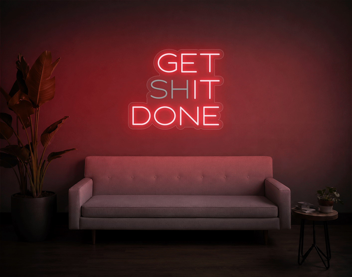 Get shit done/ Get it done LED Neon Sign
