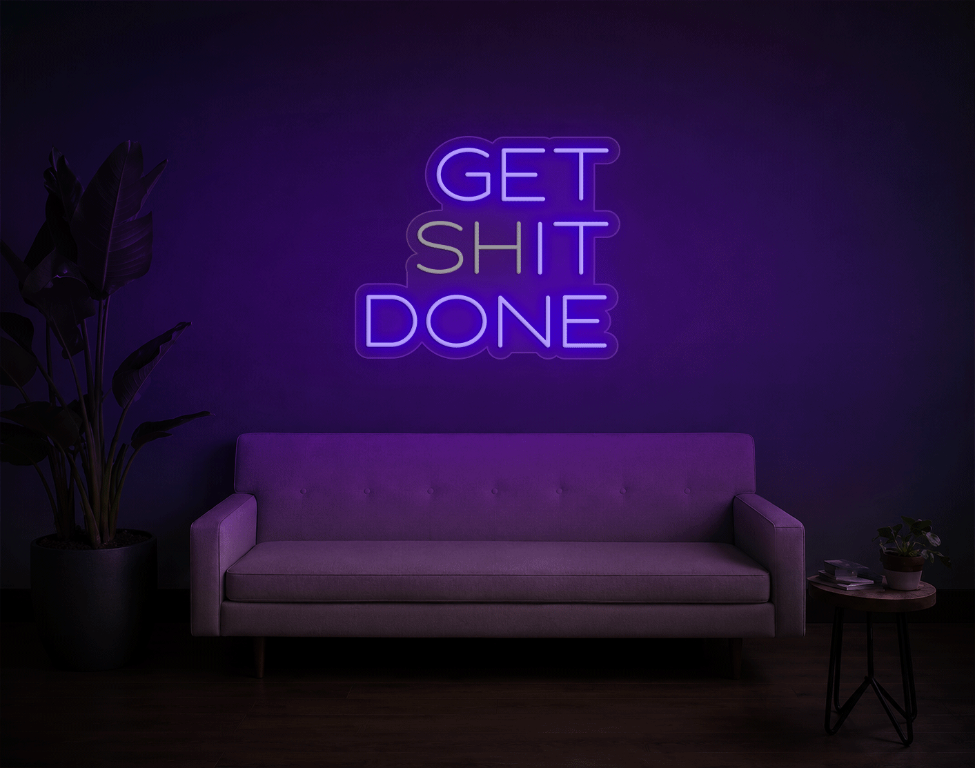 Get shit done/ Get it done LED Neon Sign