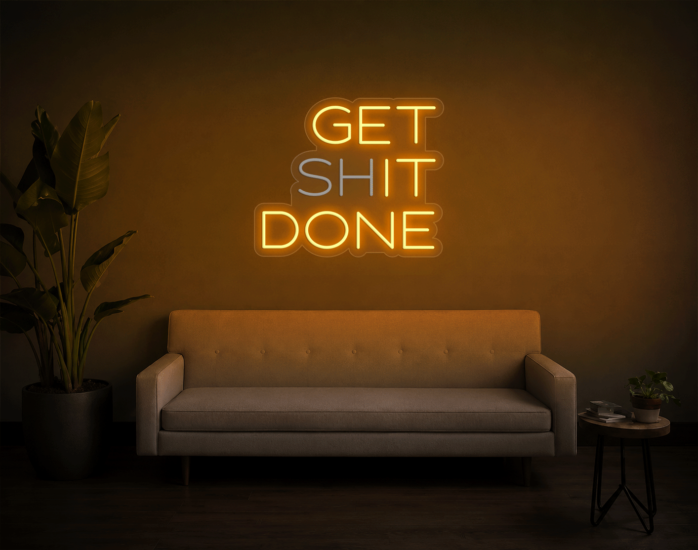 Get shit done/ Get it done LED Neon Sign