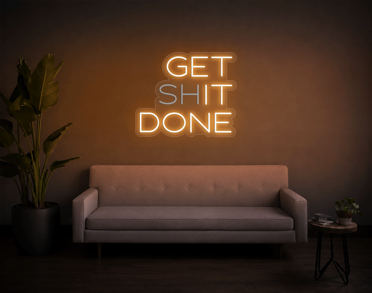 Get shit done/ Get it done LED Neon Sign