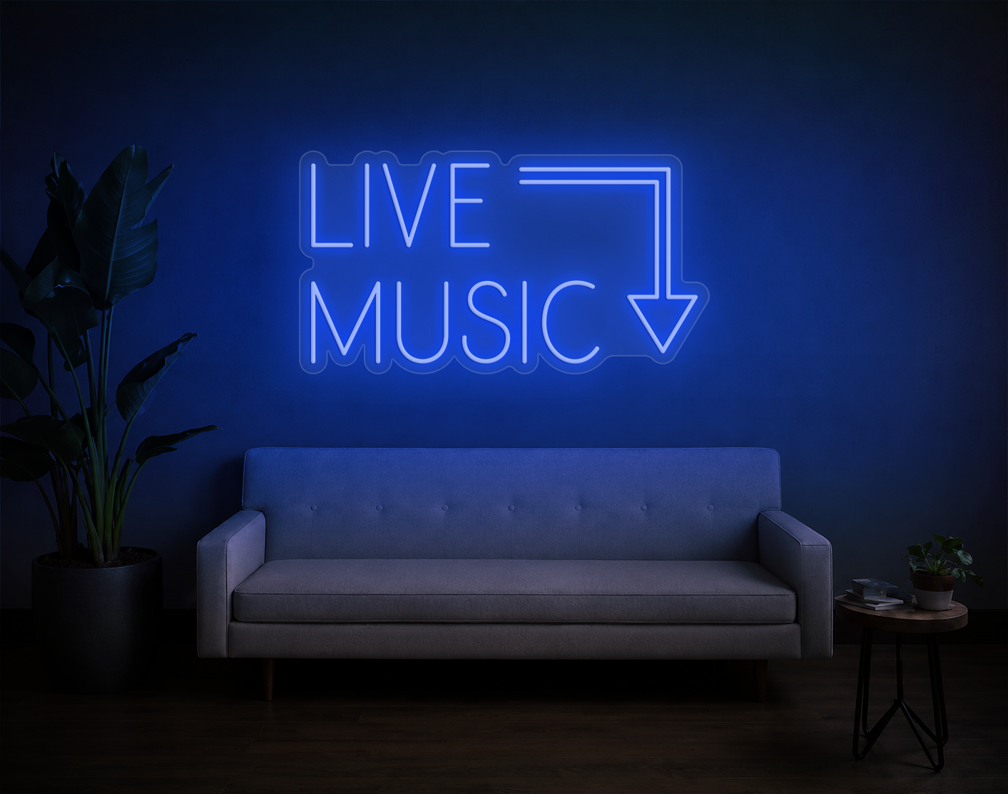 Live Music LED Neon Sign
