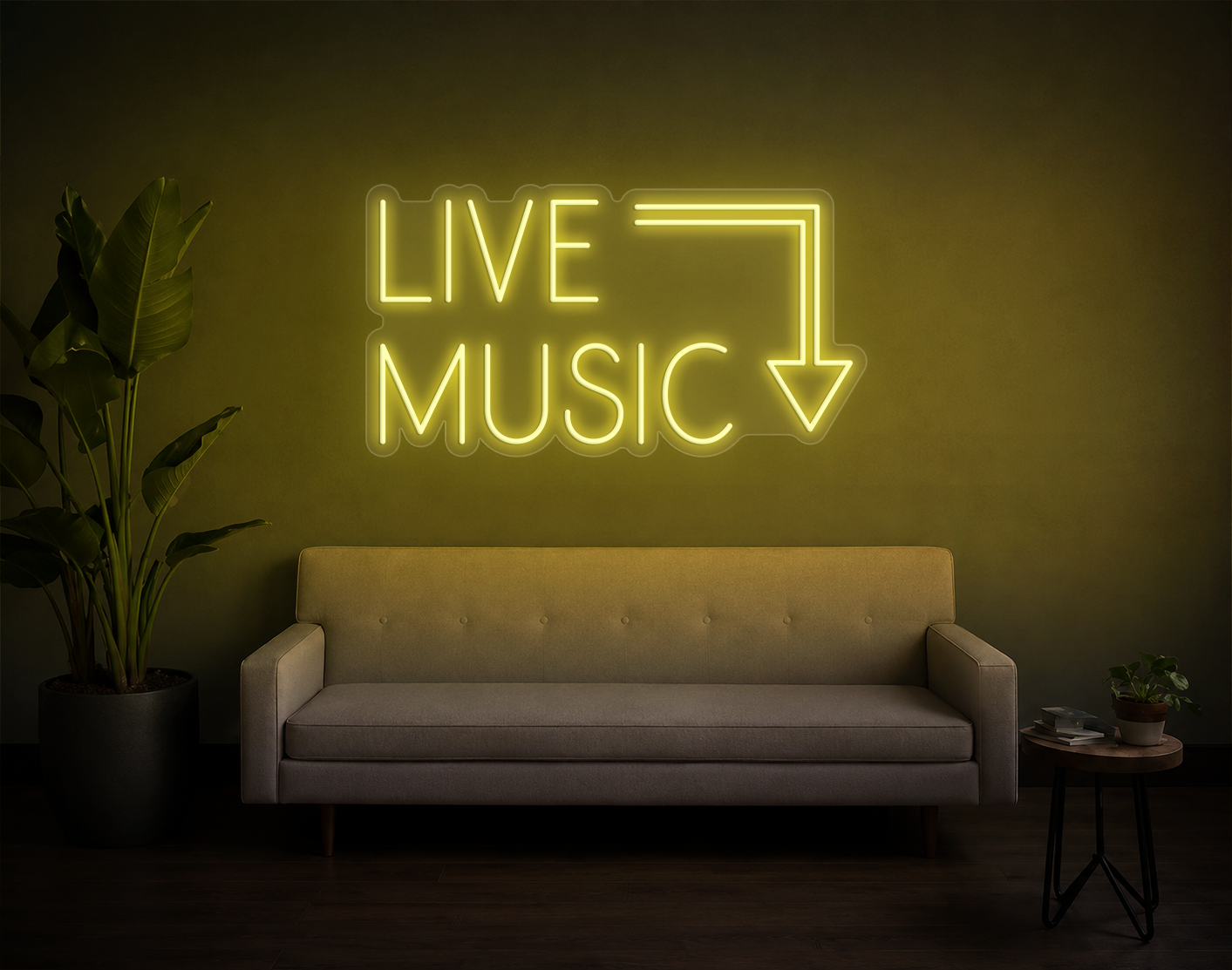Live Music LED Neon Sign