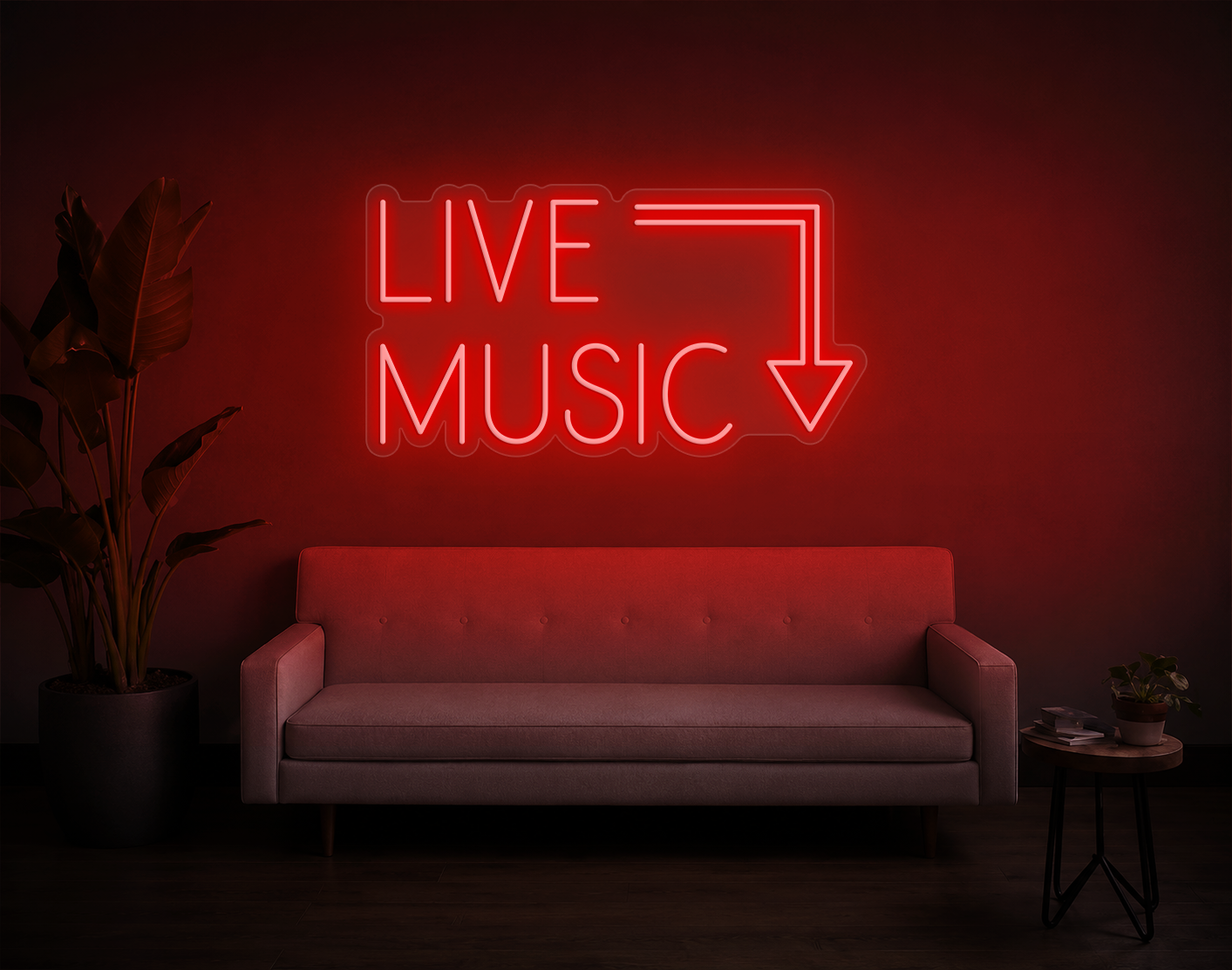 Live Music LED Neon Sign