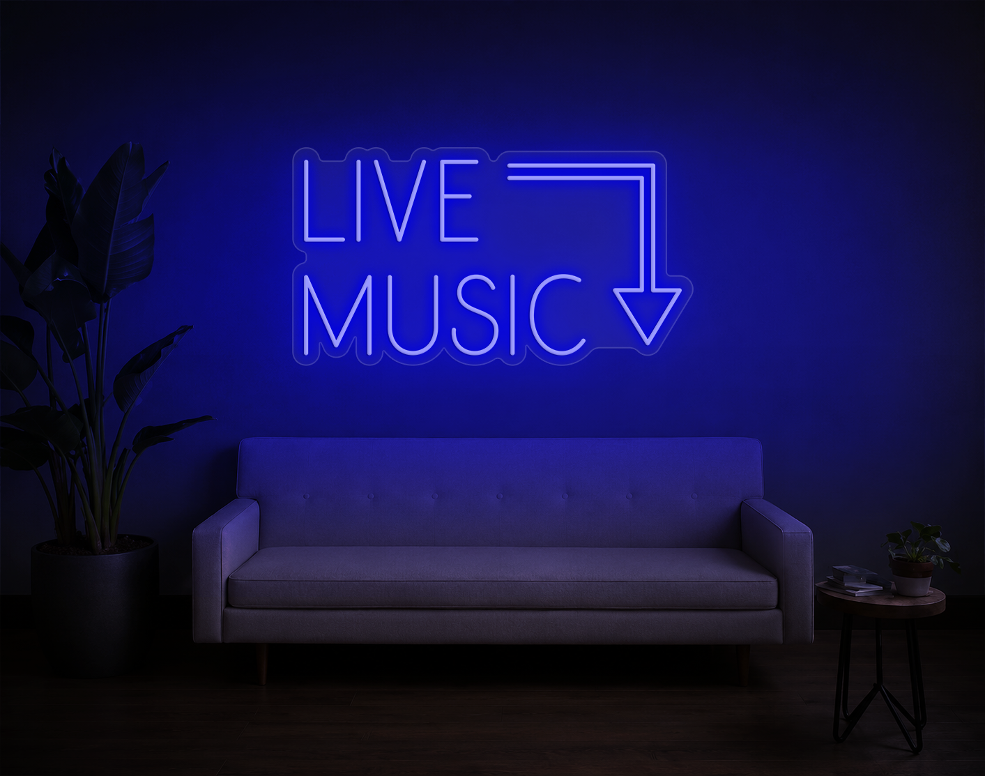 Live Music LED Neon Sign