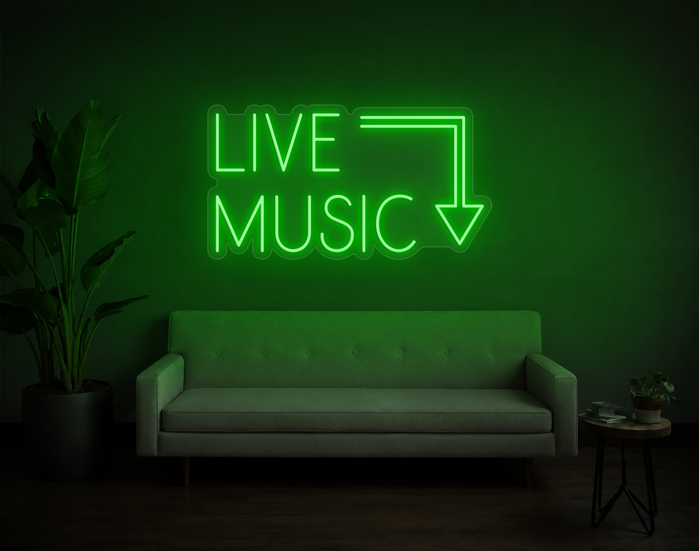 Live Music LED Neon Sign