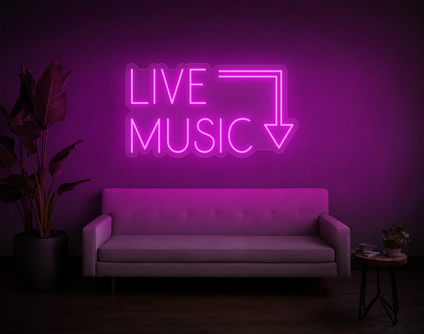 Live Music LED Neon Sign