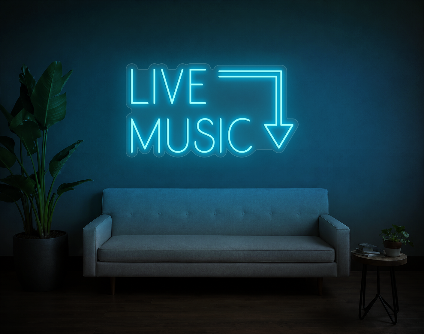 Live Music LED Neon Sign