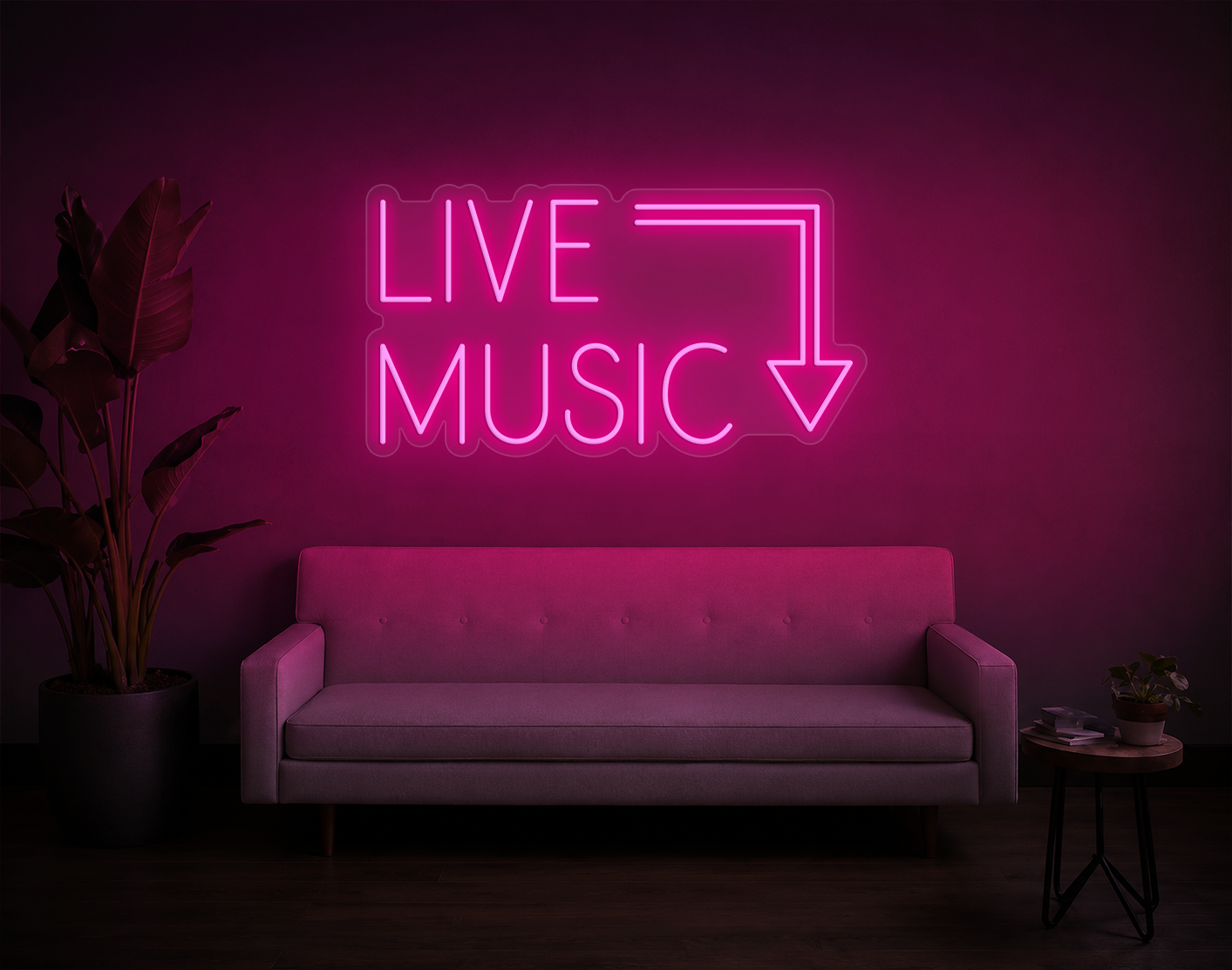 Live Music LED Neon Sign