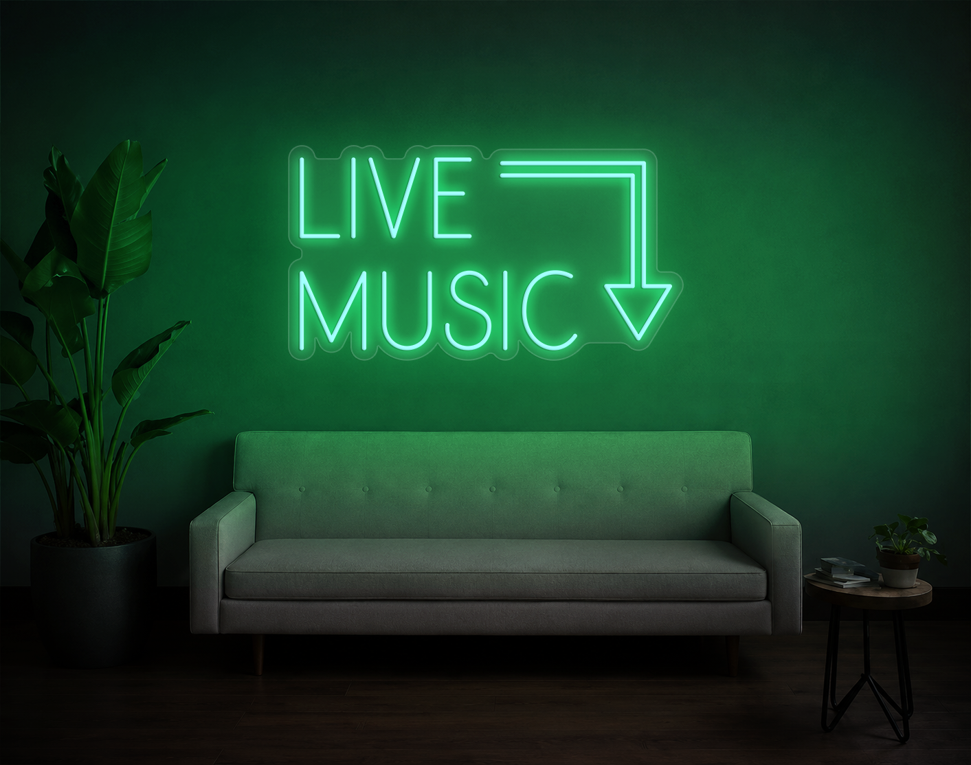 Live Music LED Neon Sign