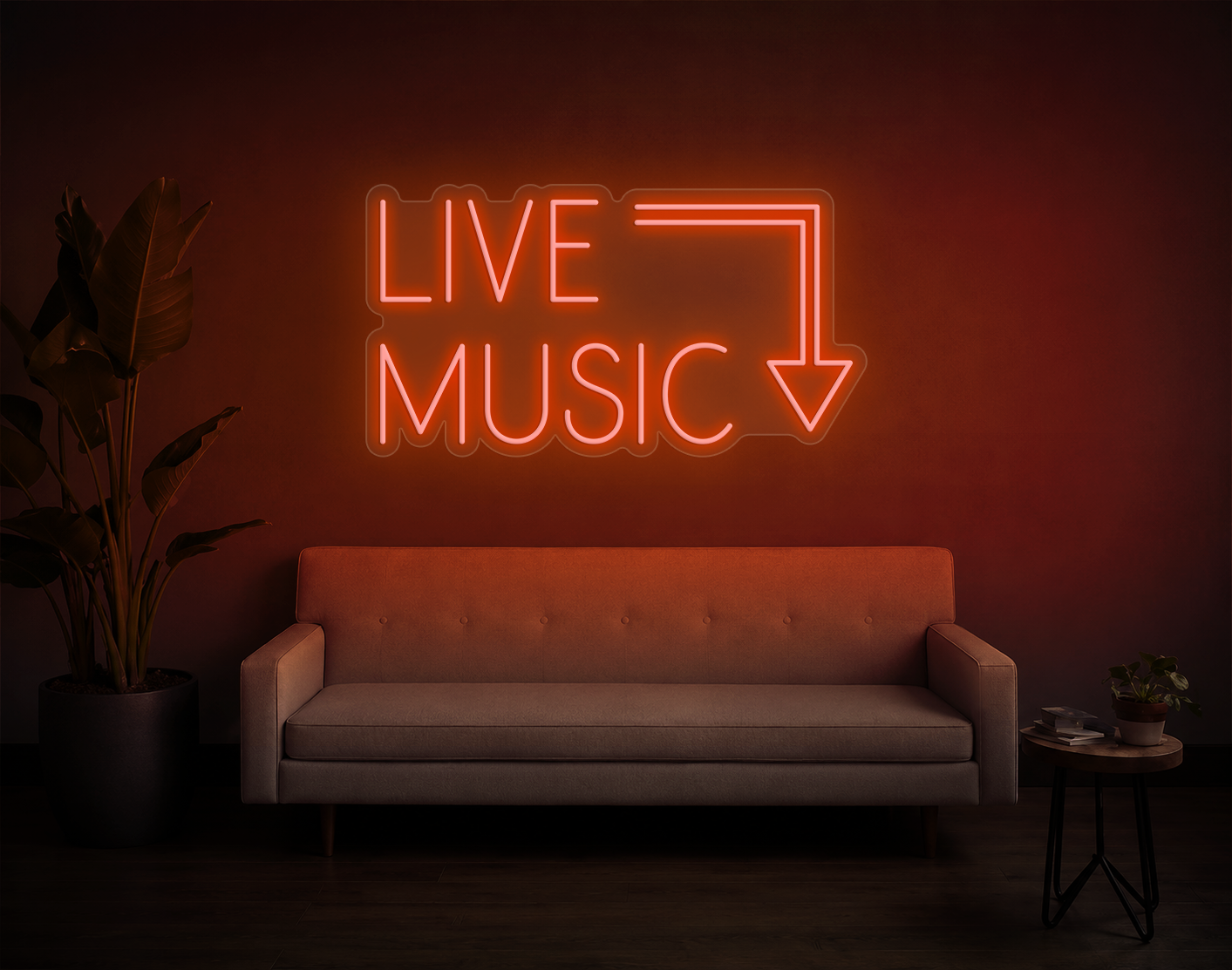 Live Music LED Neon Sign