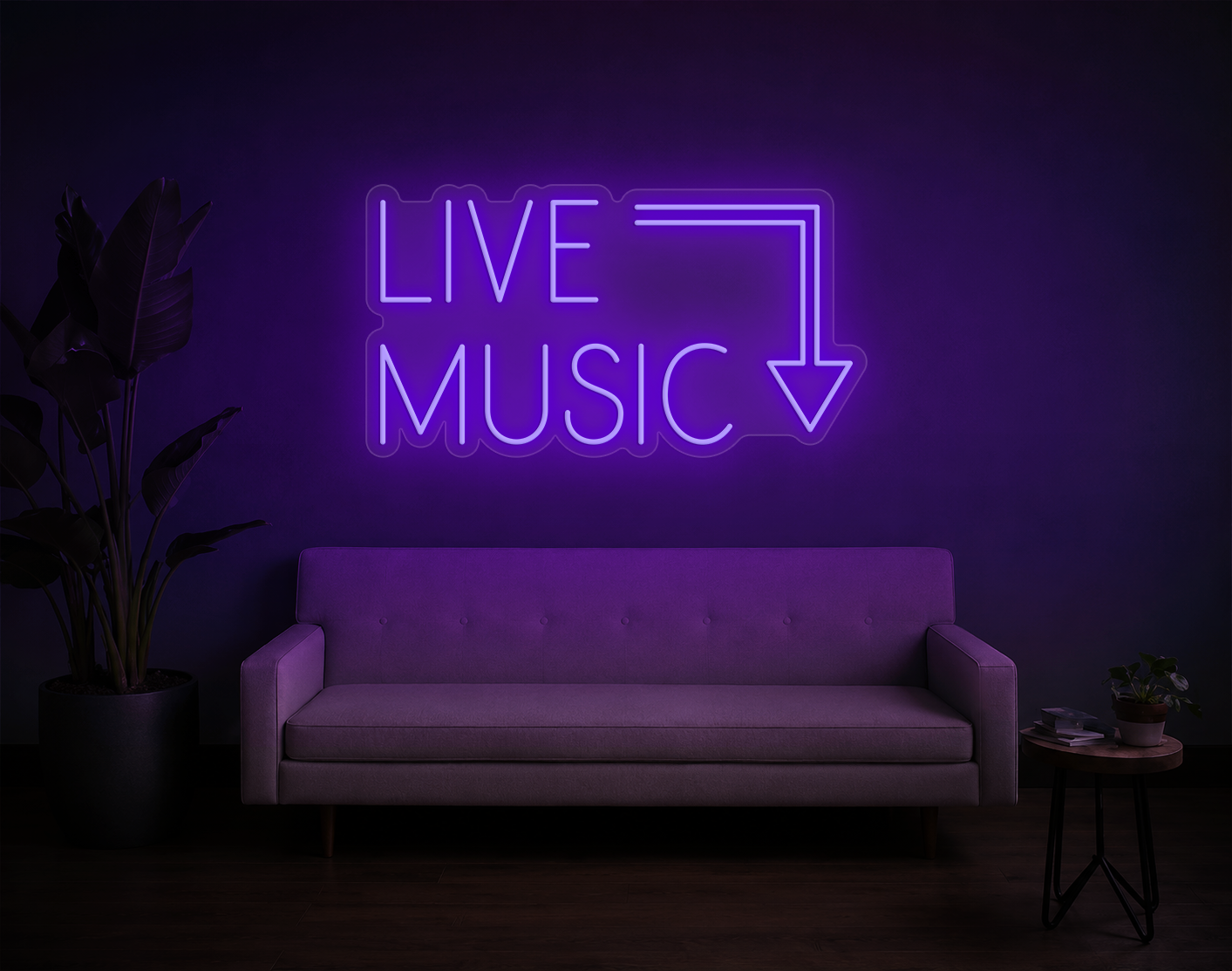 Live Music LED Neon Sign