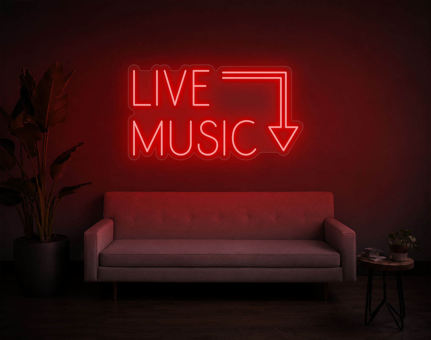 Live Music LED Neon Sign