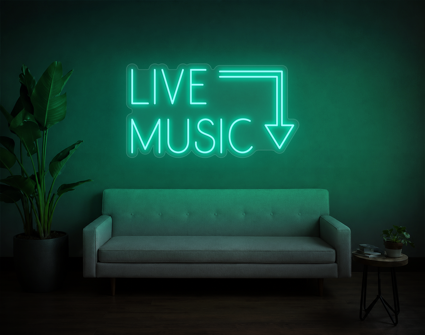 Live Music LED Neon Sign