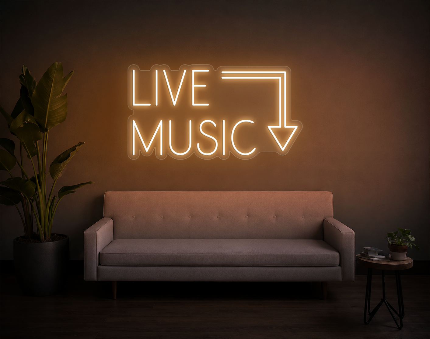 Live Music LED Neon Sign