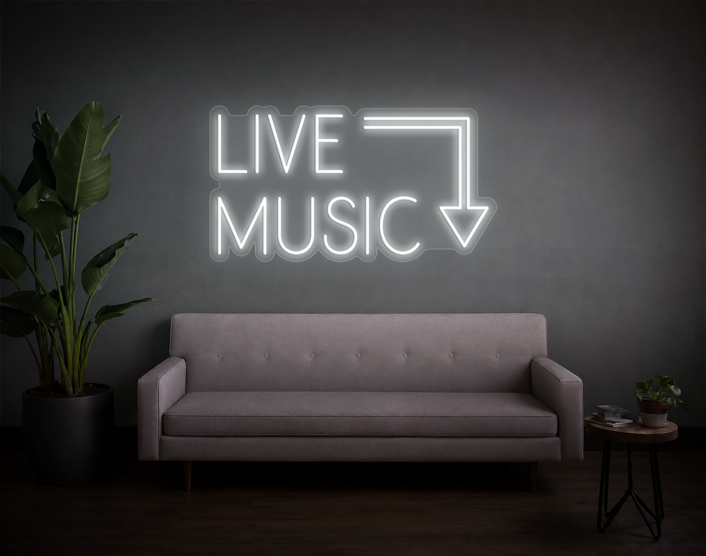 Live Music LED Neon Sign