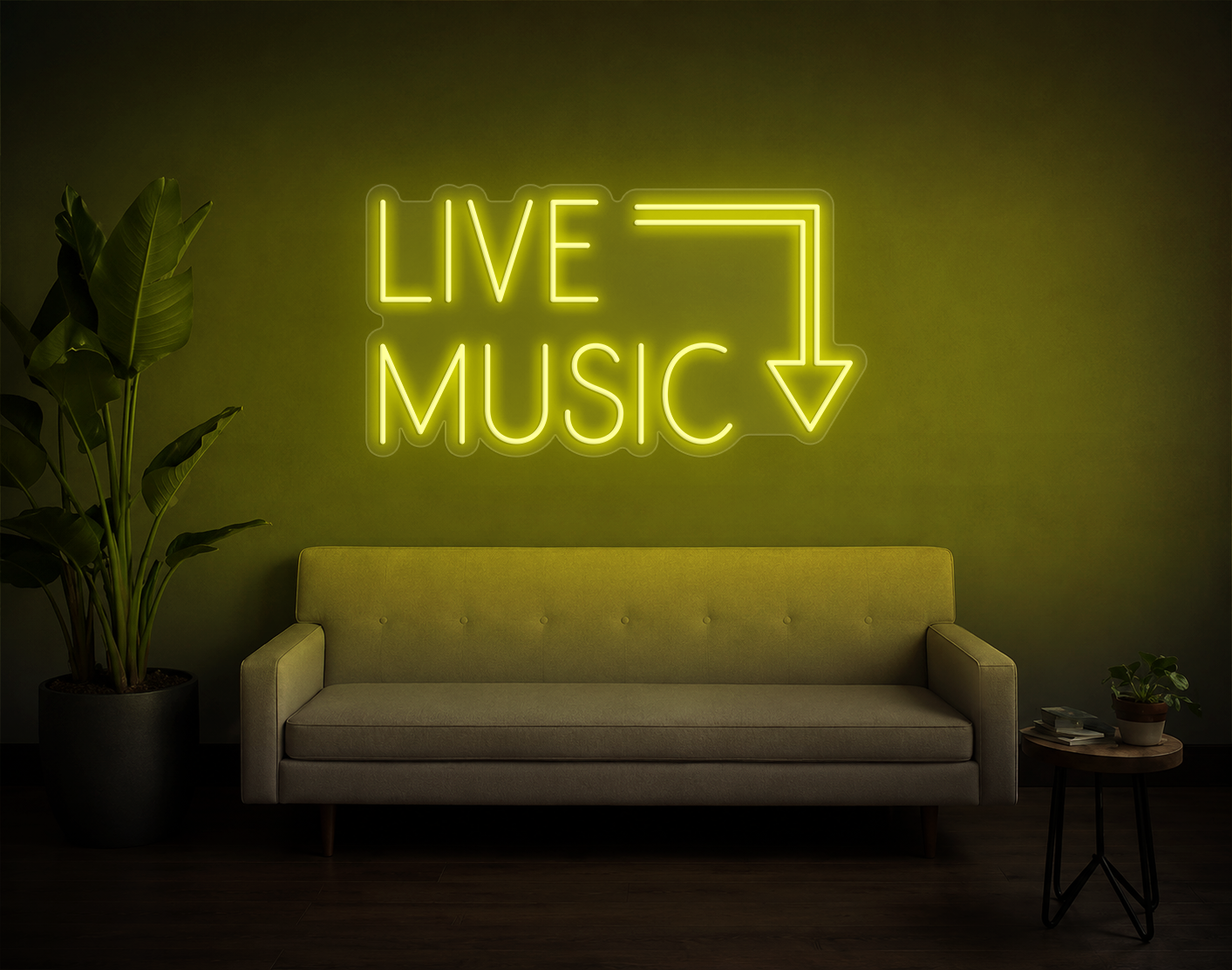 Live Music LED Neon Sign
