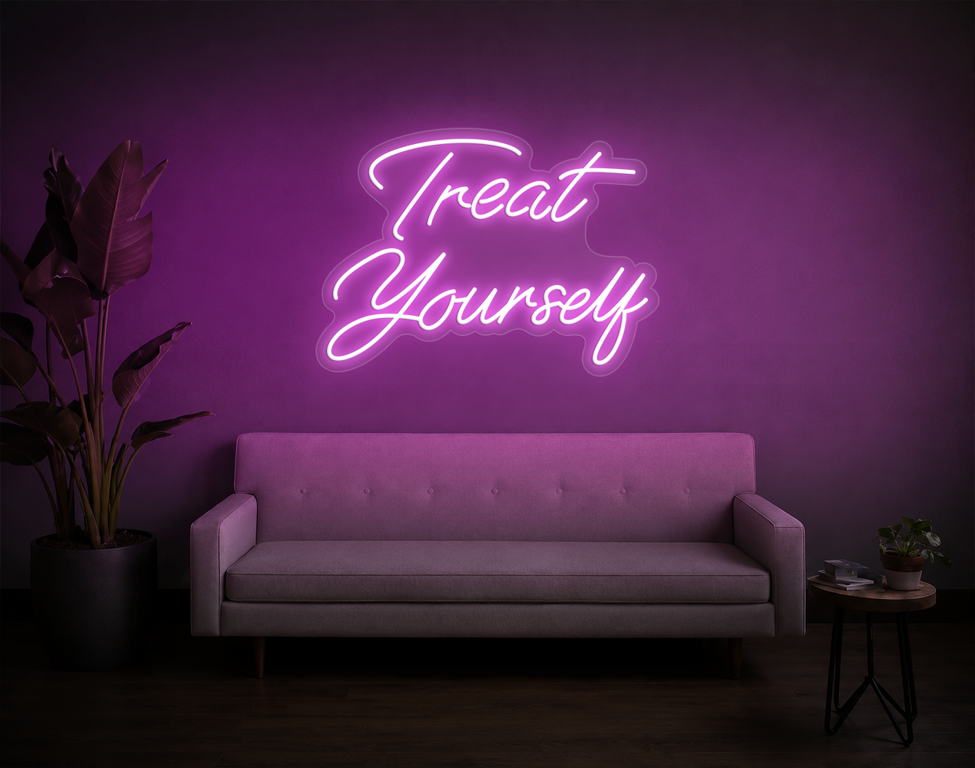 Treat Yourself LED Neon Sign