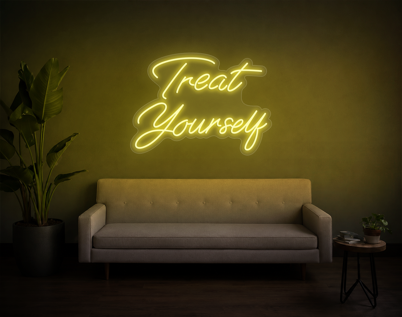 Treat Yourself LED Neon Sign