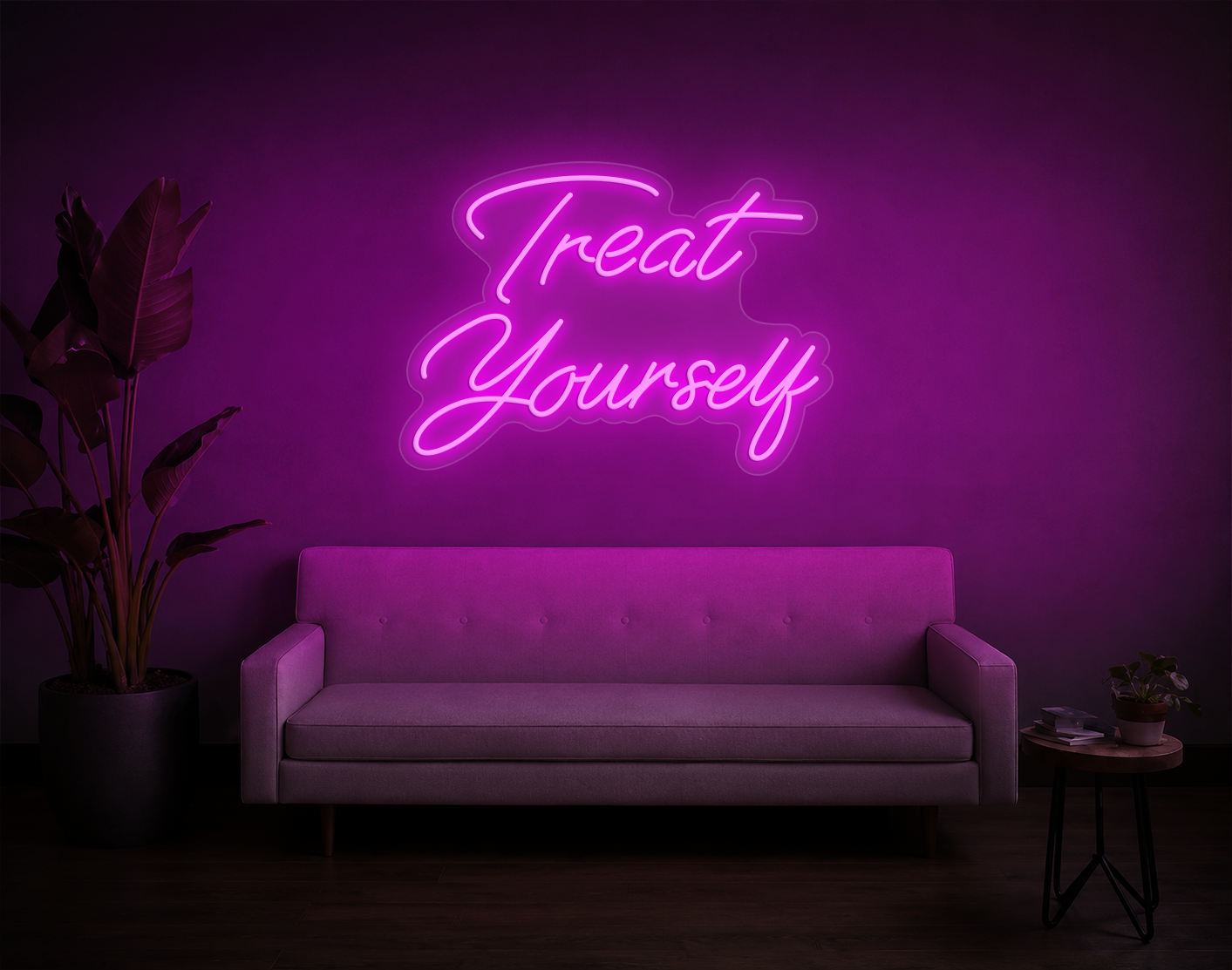 Treat Yourself LED Neon Sign