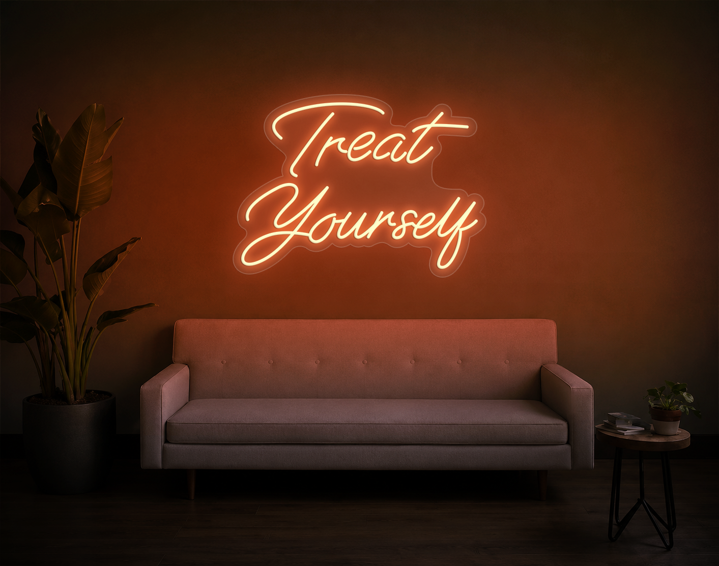 Treat Yourself LED Neon Sign