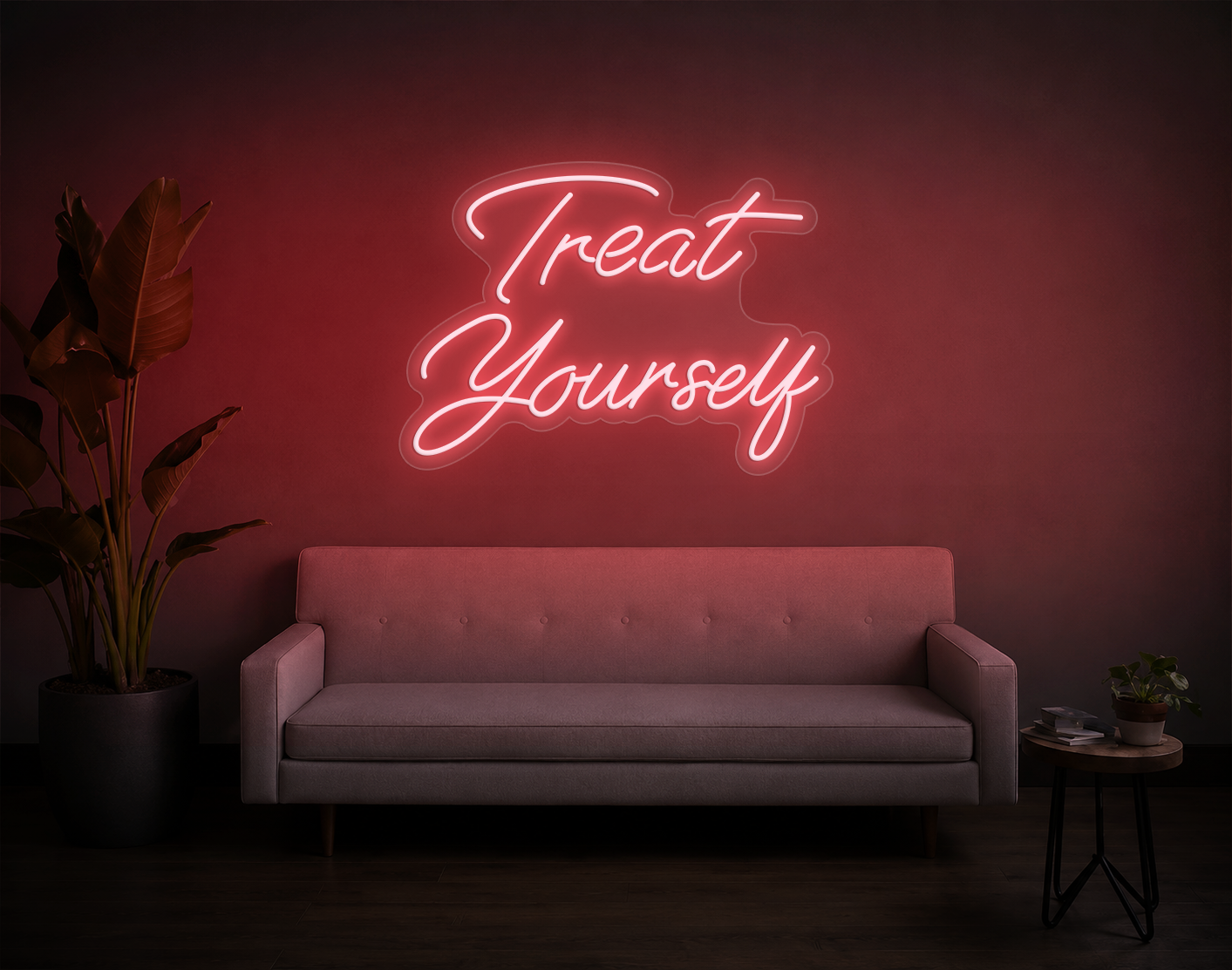 Treat Yourself LED Neon Sign