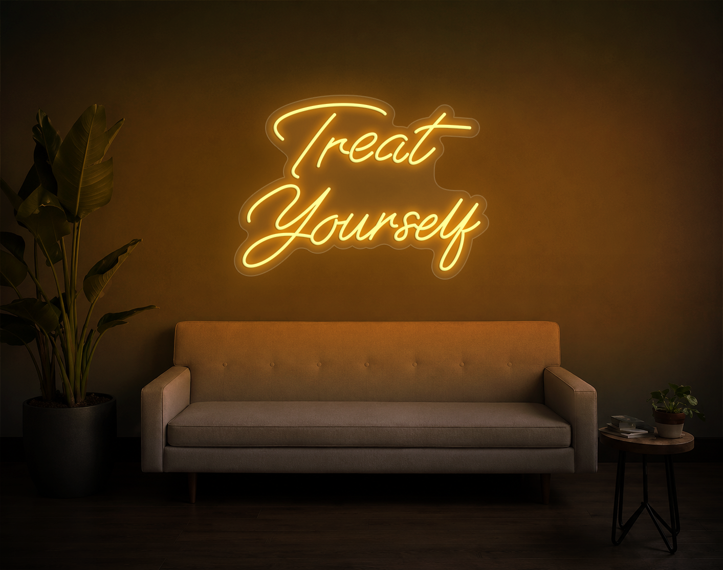 Treat Yourself LED Neon Sign