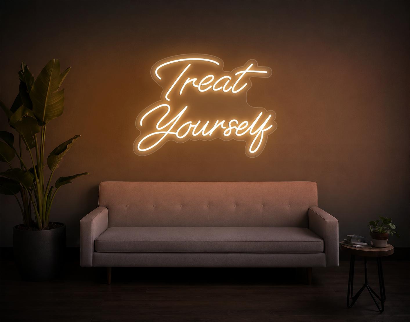 Treat Yourself LED Neon Sign