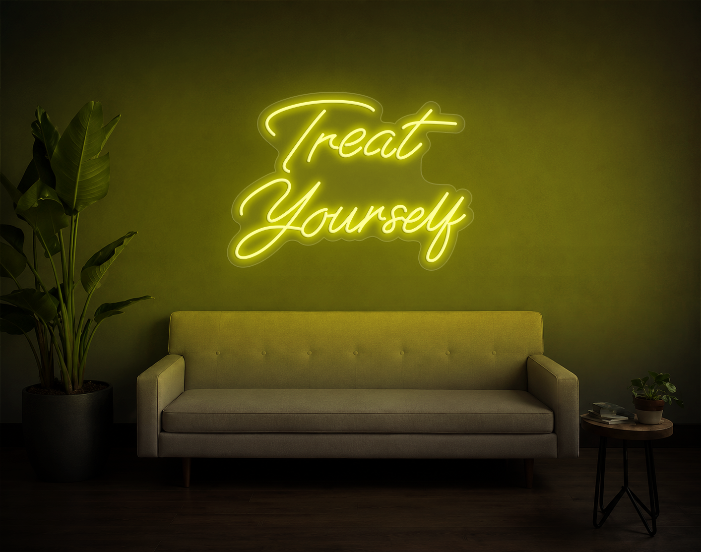 Treat Yourself LED Neon Sign