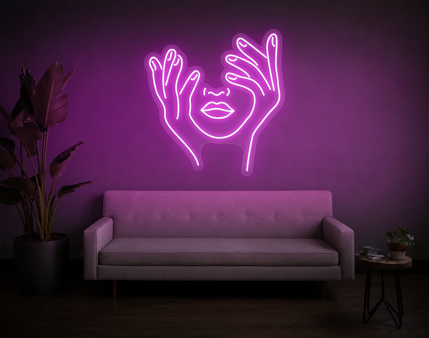 Trippy Face LED Neon Sign