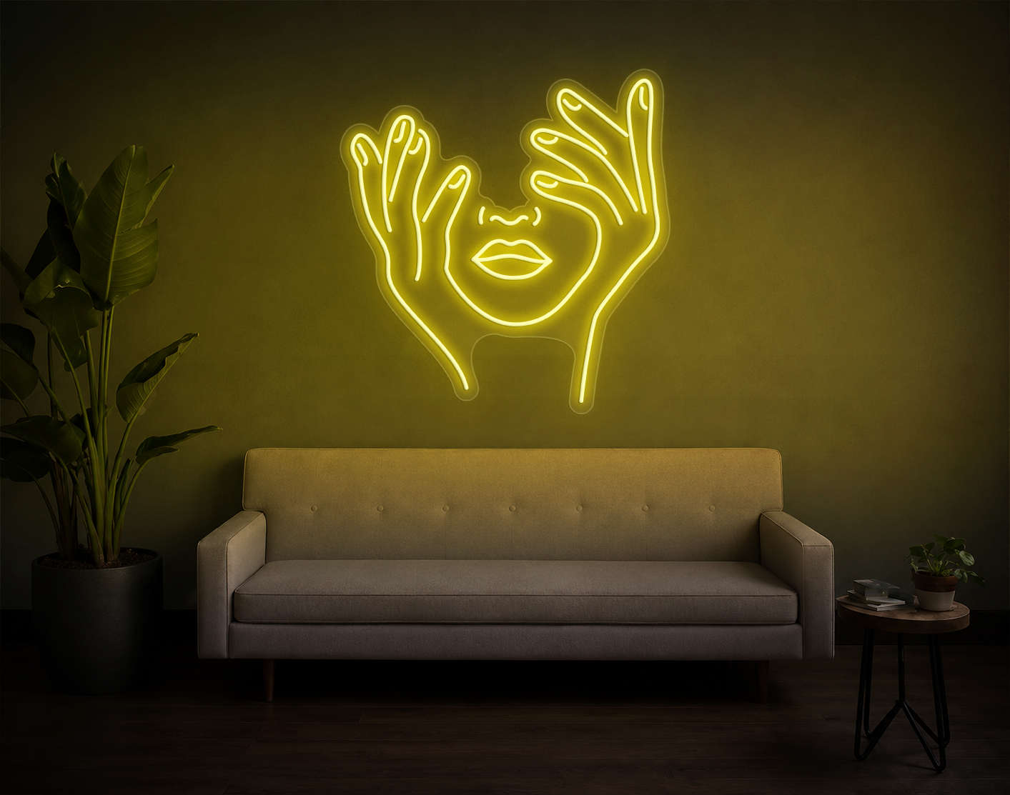 Trippy Face LED Neon Sign
