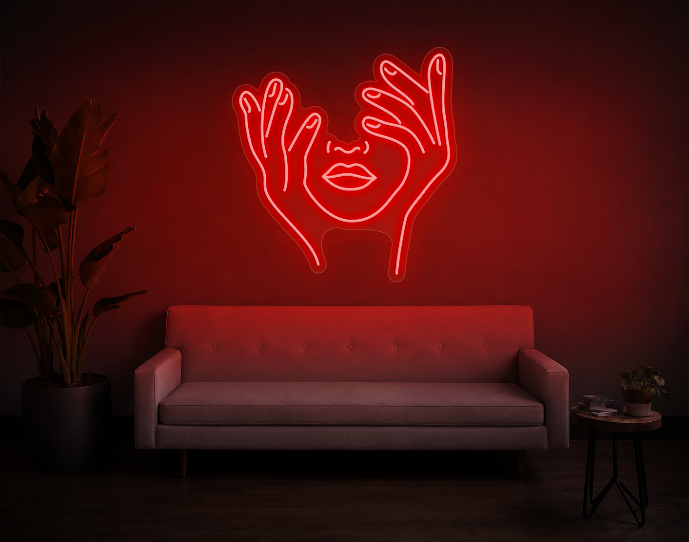 Trippy Face LED Neon Sign