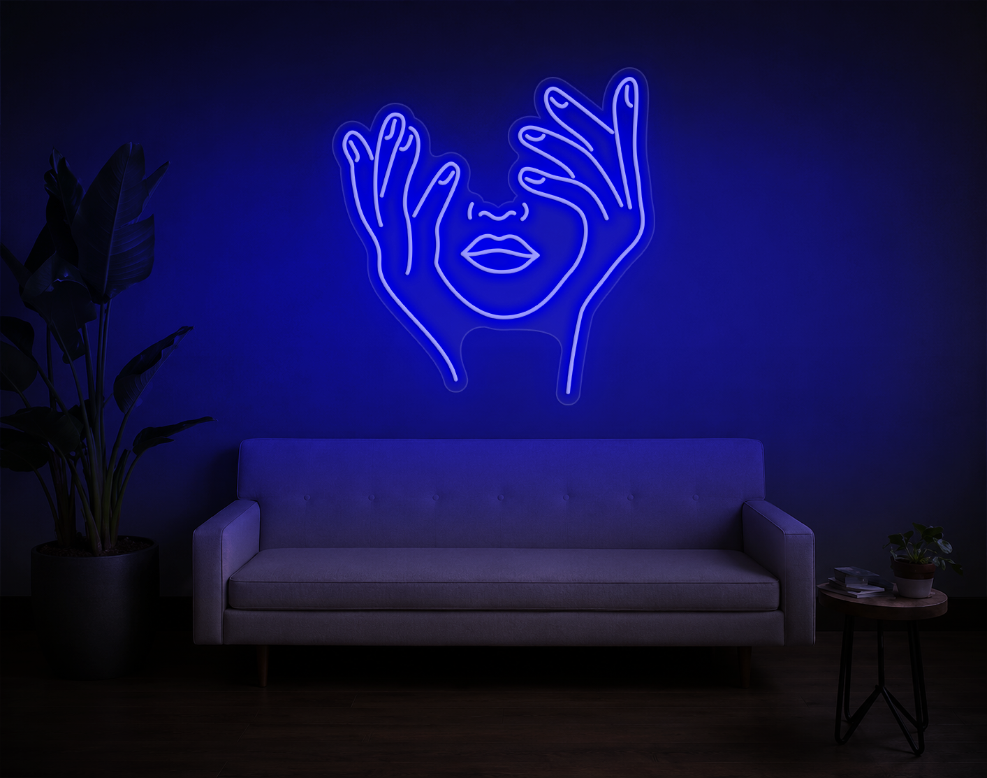 Trippy Face LED Neon Sign