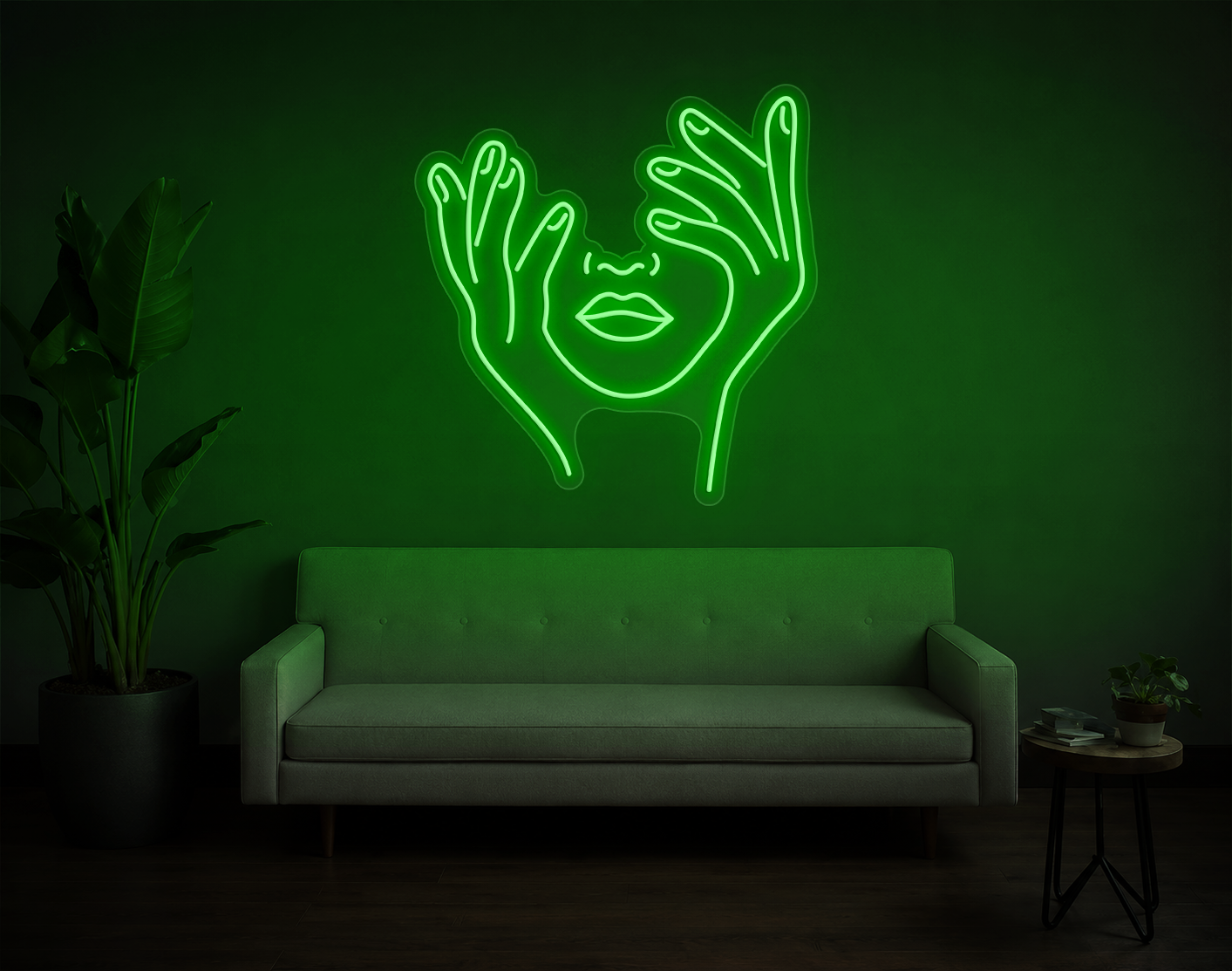 Trippy Face LED Neon Sign