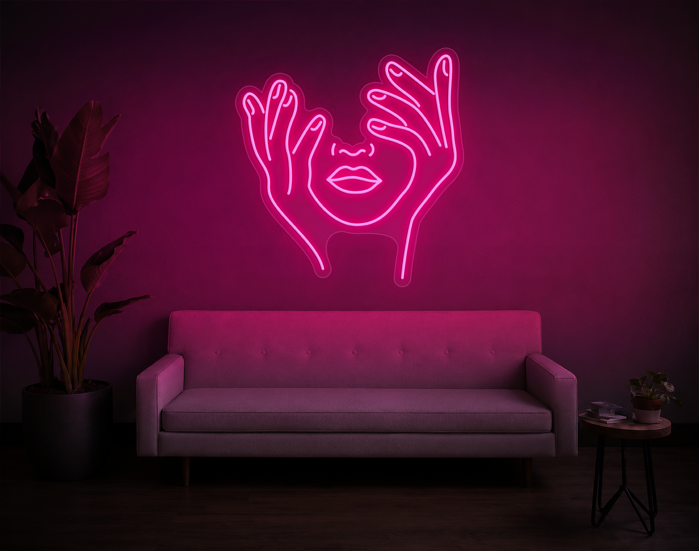 Trippy Face LED Neon Sign