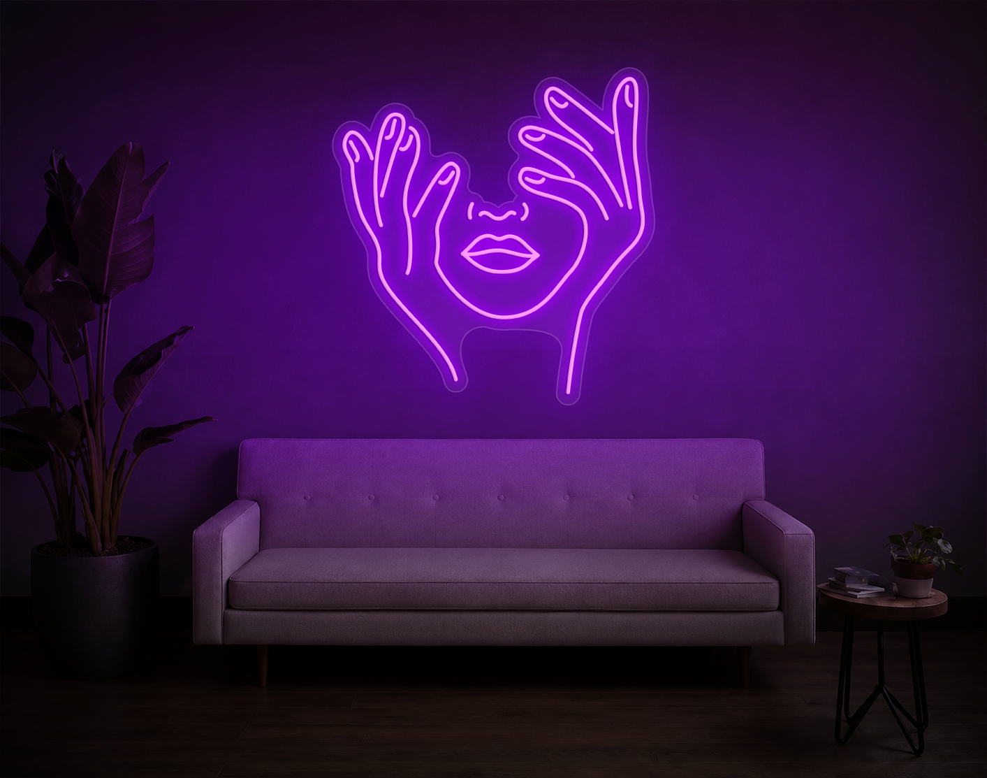 Trippy Face LED Neon Sign