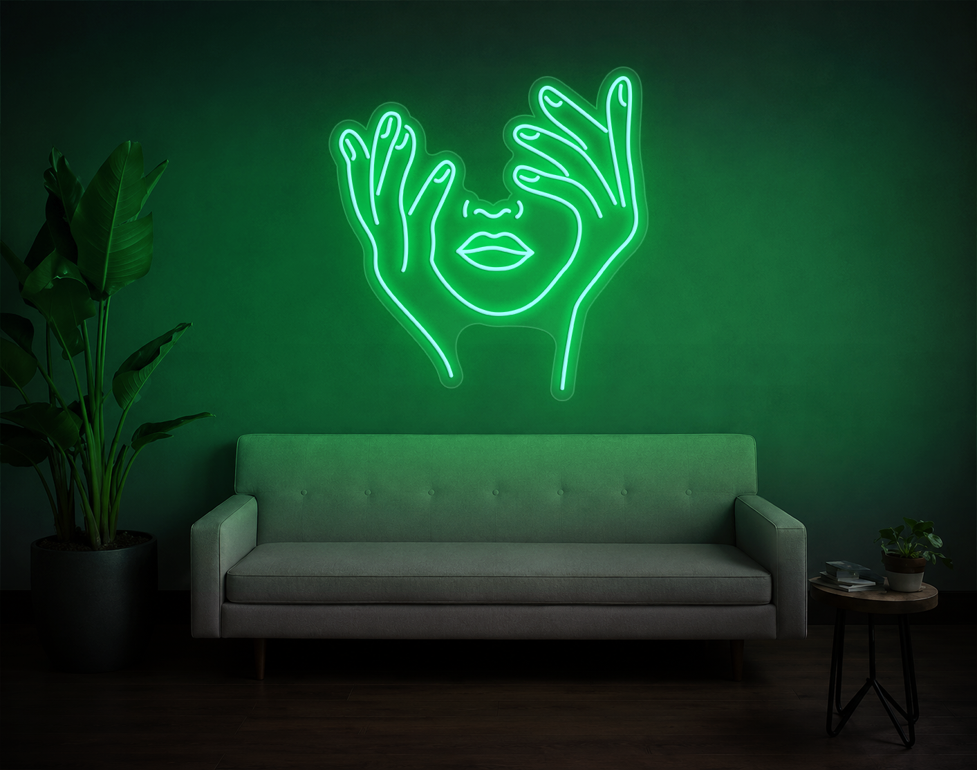 Trippy Face LED Neon Sign
