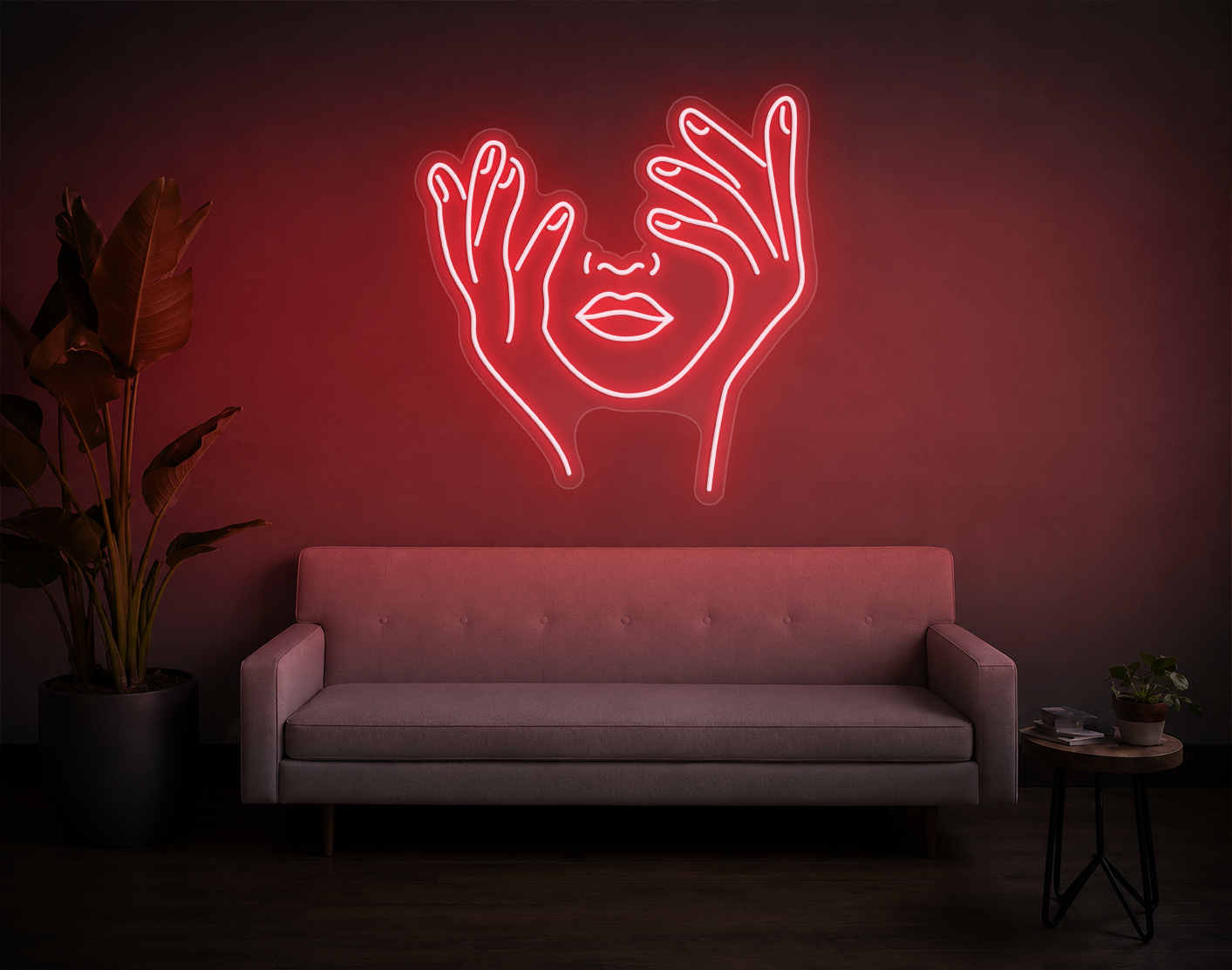 Trippy Face LED Neon Sign