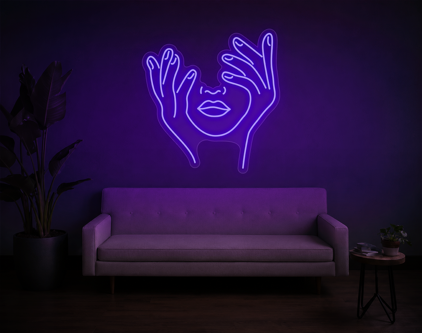Trippy Face LED Neon Sign